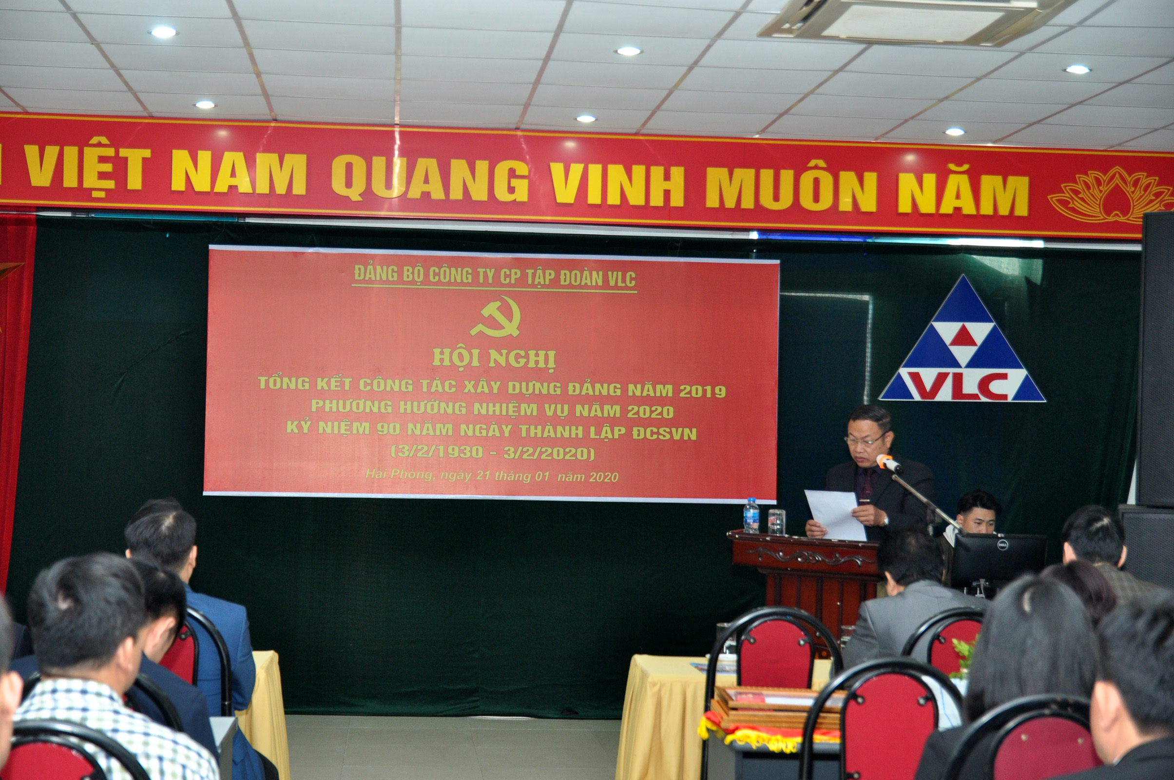 Đảng bộ Tập Đoàn VLC tổ chức hội nghị kỷ niệm 90 năm thành lập Đảng CSVN - Tổng kết công tác xây dựng Đảng năm 2019